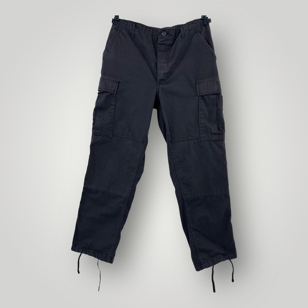 Propper Tactical Cargo‎ Pants Mens 34x30 Black Canvas Double Knee Workwear